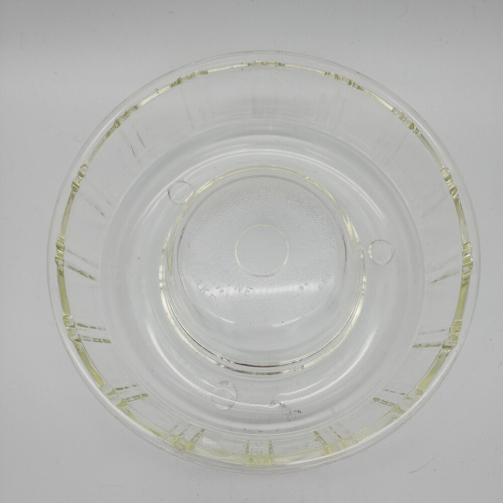 Baking Bundt Cake Pan Jello Mold Clear Glass Vintage McKee Queen Anne Glasbake